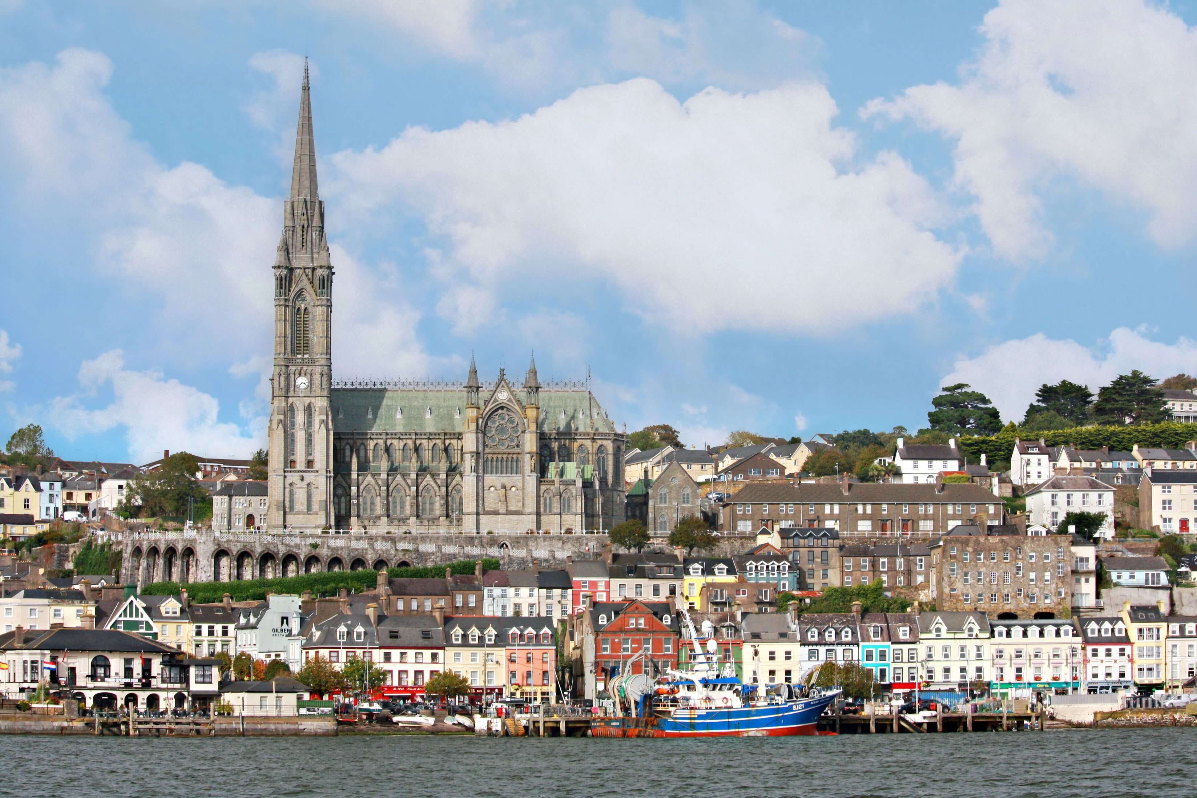 View from sea of Cobh Co Cork