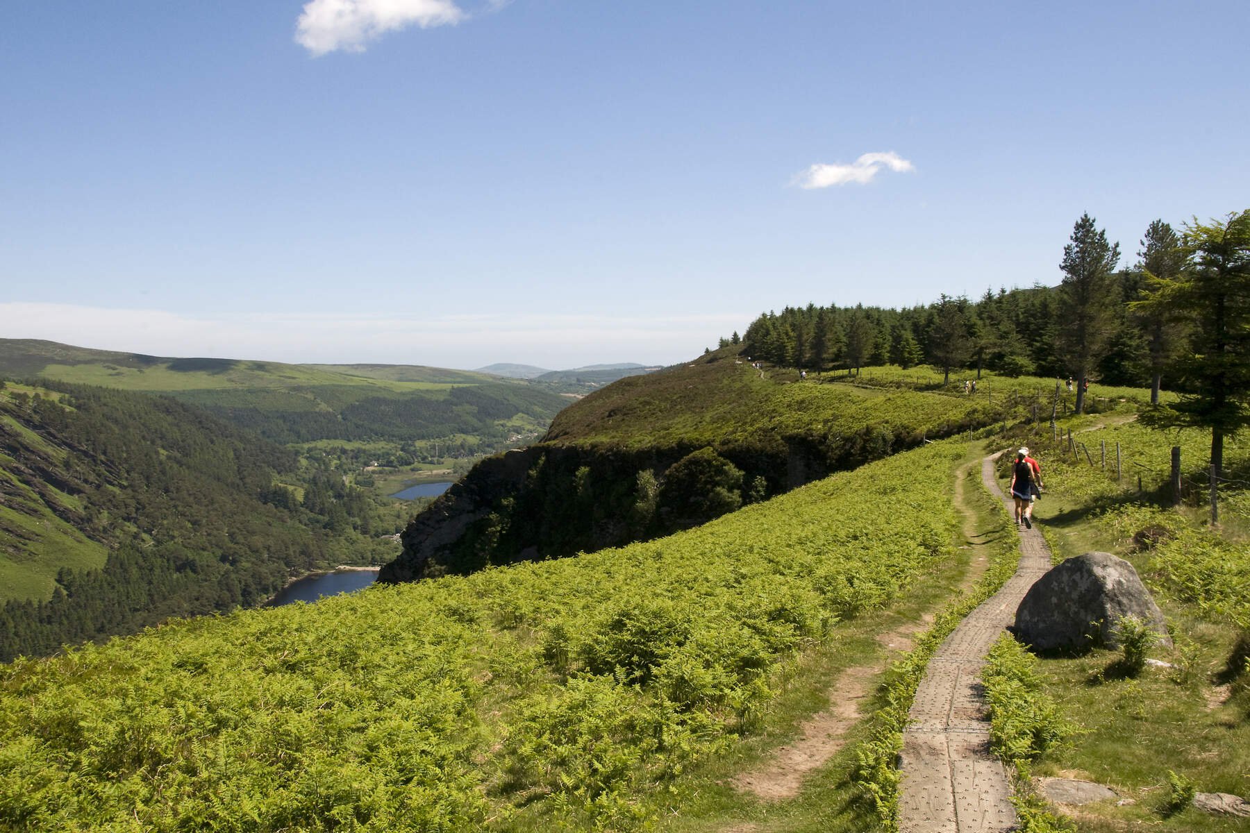 hiking trail glendalough